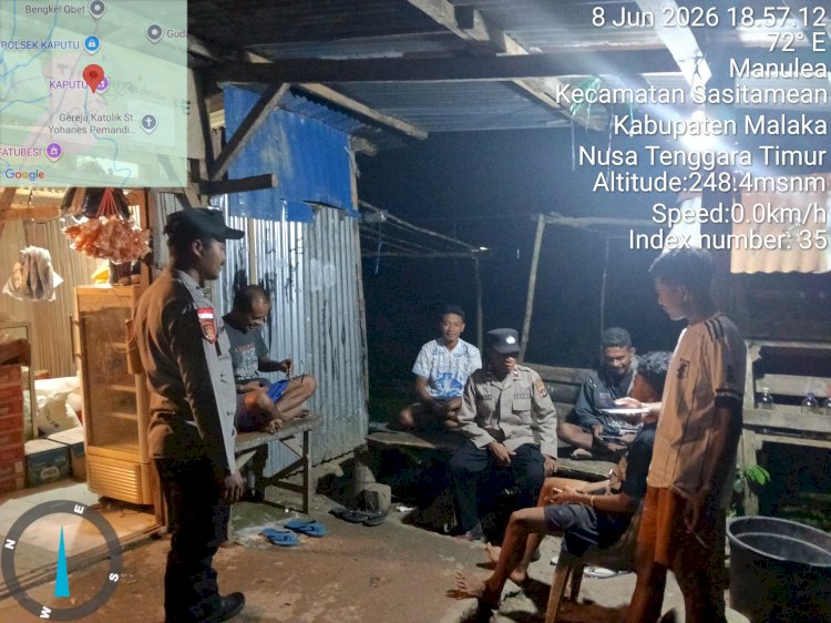 Warga Sasitamean Sambut Positif Kehadiran Polisi Melalui Patroli Dialogis Malam Hari