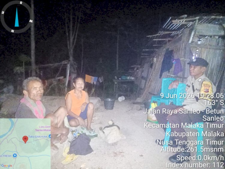 Polsek Malaka Timur Rangkul Warga dan Sopir Truk dalam Menjaga Kamtibmas