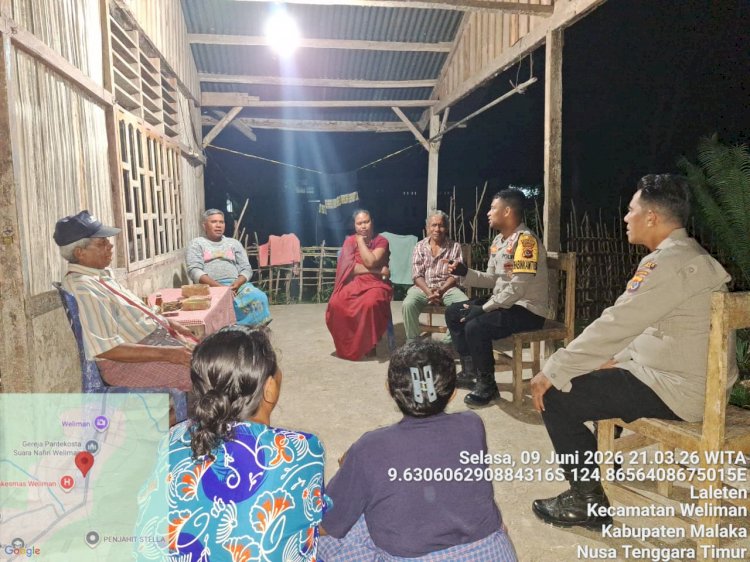 Patroli Malam Polsek Weliman Perkuat Kehadiran Polri di Tengah Masyarakat