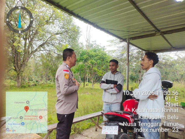 Polsek Rinhat Intensifkan Patroli Dialogis, Cegah Miras, Curanmor dan Potensi Konflik Antar Kelompok