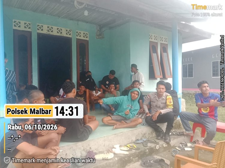 Patroli Dialogis Polsek Malaka Barat, Ajak Warga Jaga Kamtibmas dan Hindari Miras