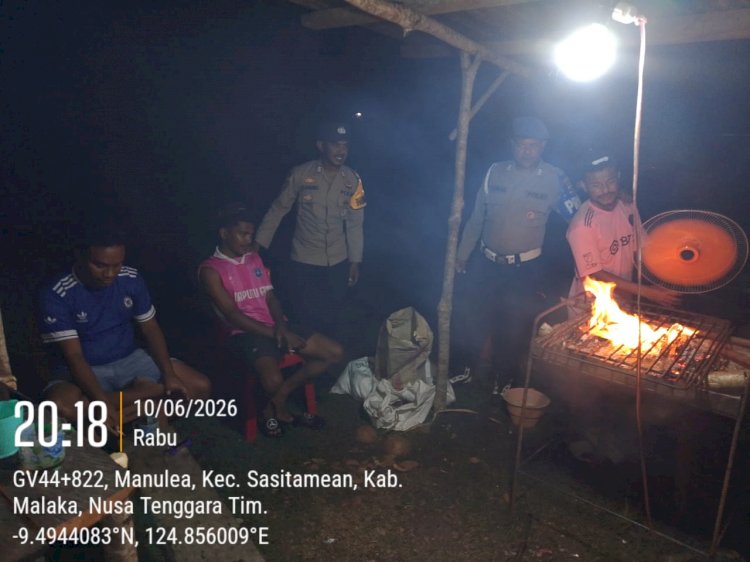 Patroli Humanis Polsek Sasitamean Tingkatkan Kesadaran Warga Menjaga Kamtibmas