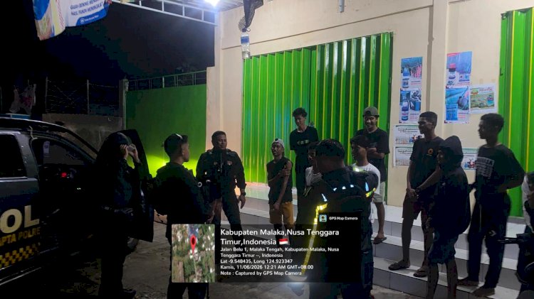 Patroli Presisi Menyisir Titik Rawan, Polres Malaka Wujudkan Malam yang Aman dan Kondusif