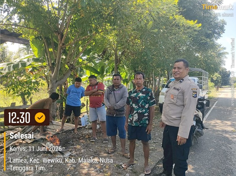 Cegah Gangguan Kamtibmas, Polsek Wewiku Gencarkan Patroli Dialogis