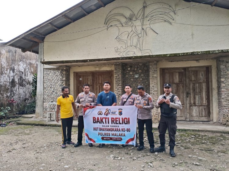 Polsek Rinhat Gelar Bakti Religi di Kapela Biudukfoho Sambut HUT Bhayangkara ke-80