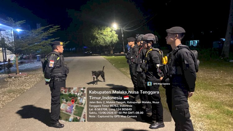 Patroli Dialogis Sat Samapta Polres Malaka Cegah Curanmor, Sasar Kos-Kosan hingga Lokasi Keramaian