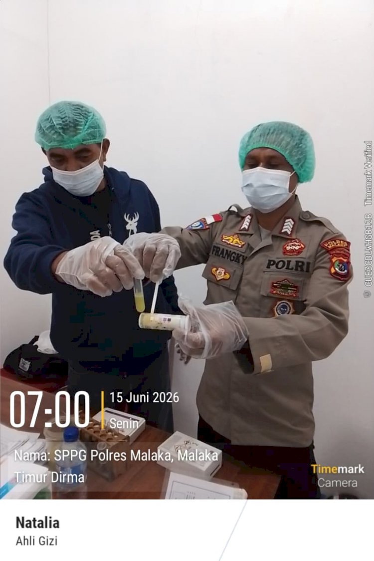 Kualitas Makanan Program MBG Polres Malaka Dipastikan Aman dan Layak Konsumsi