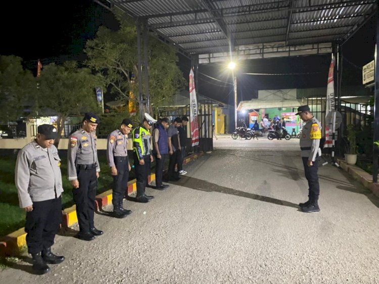 Apel Piket Malam Pastikan Kesiapsiagaan Personel dan Keamanan Tahanan Tetap Terjaga