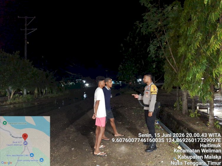 Patroli malam Polsek Weliman hadirkan rasa aman bagi masyarakat