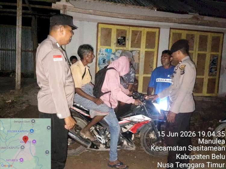 Patroli dialogis Polsek Sasitamean intensifkan pencegahan curanmor dan gangguan kamtibmas