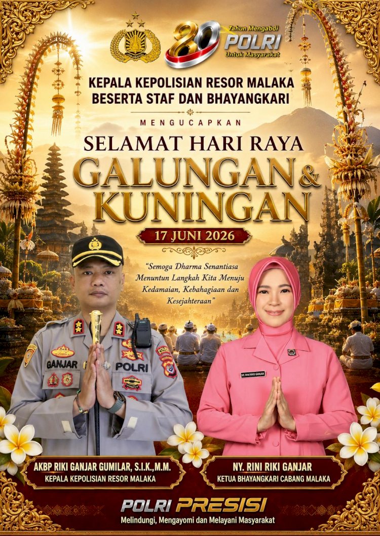 Polres Malaka Mengucapkan Selamat Hari Raya Galungan dan Kuningan 2026: Meneguhkan Dharma, Mempererat Persaudaraan, dan Mewujudkan Kedamaian