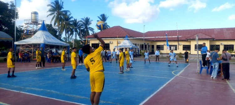 Semarak HUT Bhayangkara ke-80, Turnamen Bola Voli Polres Malaka Pererat Silaturahmi dan Sportivitas