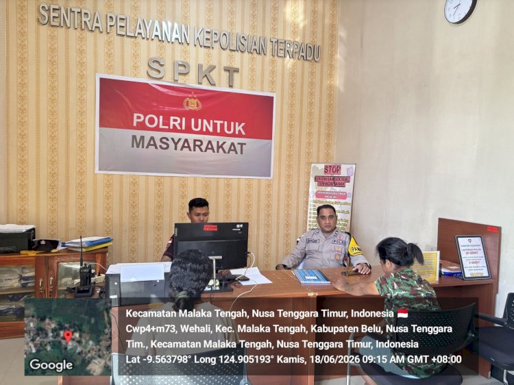 SPKT Polres Malaka Hadir dengan Pelayanan Cepat, Humanis dan Transparan