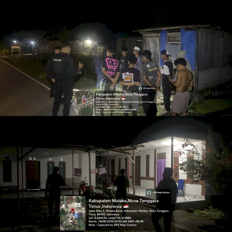 Polres Malaka Tingkatkan Patroli Dialogis di Kos-Kosan, Cegah Curanmor pada Jam Rawan
