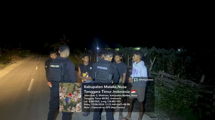 Patroli Dialogis Polres Malaka Hadir di Tengah Masyarakat, Ciptakan Situasi Aman dan Kondusif Sepanjang Malam