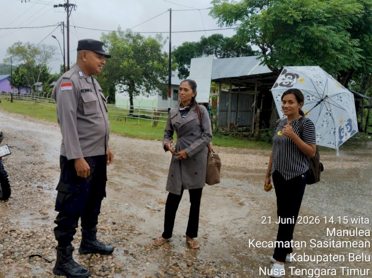 Patroli Dialogis Polsek Sasitamean, Polisi Ajak Warga Waspadai Curanmor dan Jaga Kamtibmas