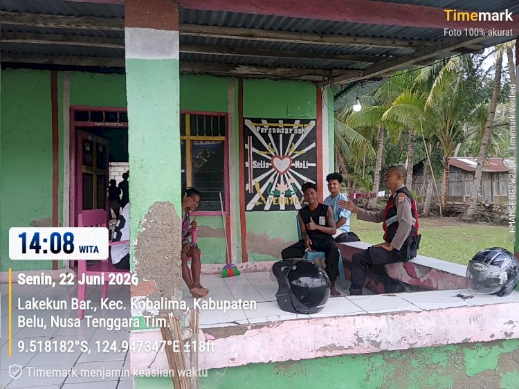 Patroli Dialogis Polsek Kobalima Edukasi Masyarakat tentang Kamtibmas, Karhutla, dan Pencegahan TPPO