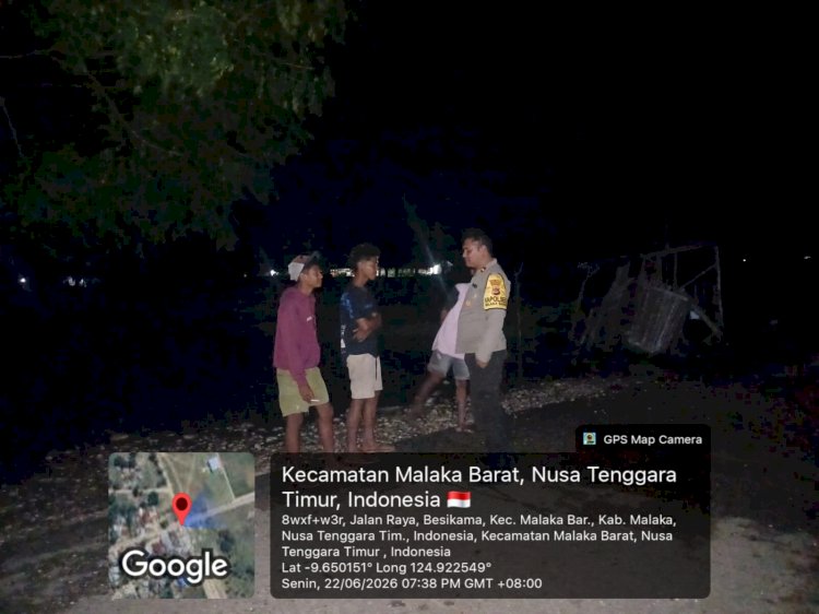 Patroli Dialogis Polsek Malaka Barat Perkuat Upaya Pencegahan Gangguan Kamtibmas di Kalangan Remaja