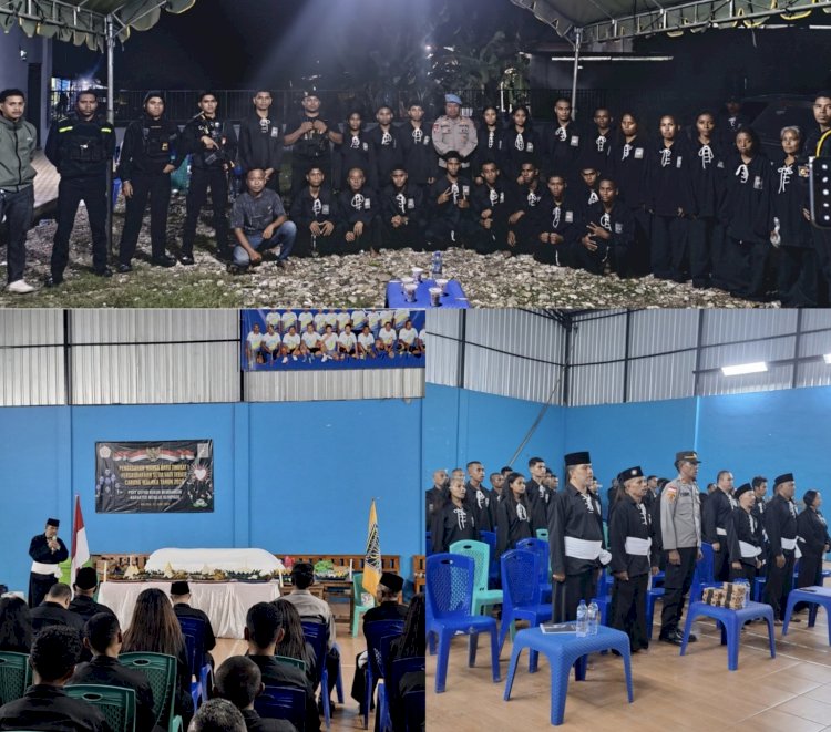 Polres Malaka Amankan Kegiatan Pengesahan Warga Baru PSHT, Situasi Tetap Kondusif Hingga Selesai