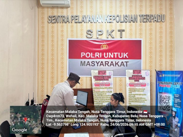 SPKT Polres Malaka Hadir dengan Pelayanan Cepat, Humanis dan Transparan