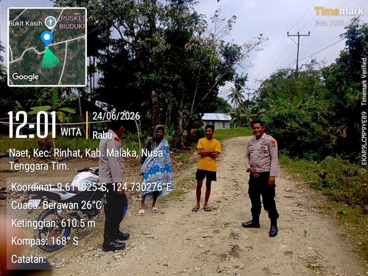Melalui Patroli Dialogis, Polsek Rinhat Perkuat Kemitraan dengan Masyarakat