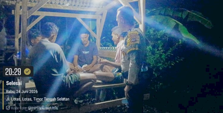 Polri hadir di tengah masyarakat, patroli malam Polsek Wewiku ciptakan rasa aman
