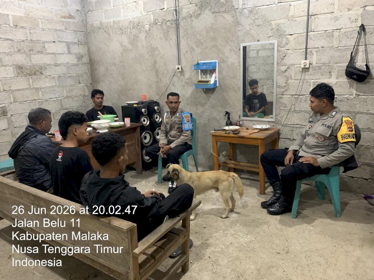 Polsek Rinhat Intensifkan Himbauan Kamtibmas, Ajak Masyarakat Bersama Cegah Kejahatan dan Jaga Kerukunan