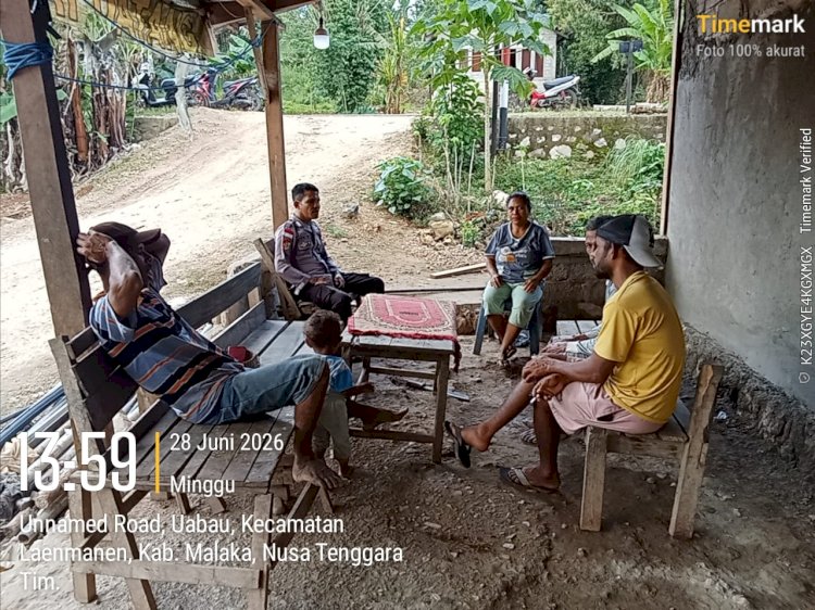 Patroli Siang Polsek Laenmanen, Wujud Komitmen Polri Cegah Gangguan Kamtibmas Sejak Dini