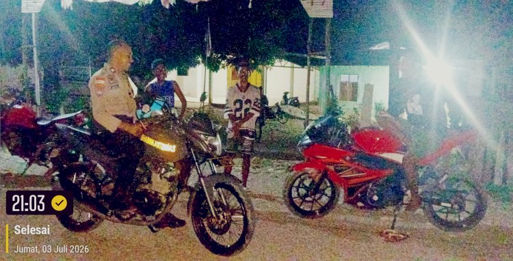 Patroli Malam Polsek Wewiku Hadirkan Rasa Aman, Warga Diajak Aktif Jaga Kamtibmas