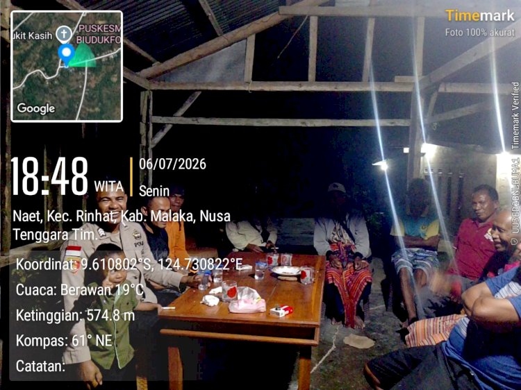 Polsek Rinhat Intensifkan Imbauan Kamtibmas, Ajak Masyarakat Cegah Kriminalitas dan Jaga Ketertiban Lingkungan