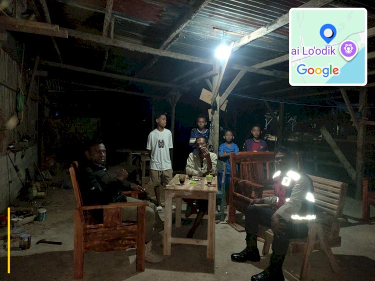 Patroli Dialogis Polsek Kobalima Perkuat Harkamtibmas, Ajak Warga Bersama Jaga Keamanan Lingkungan