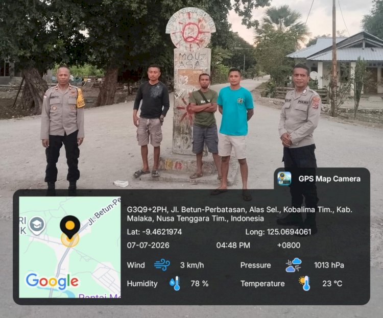 Polsek Kobalima Intensifkan Patroli Dialogis di Kawasan Perbatasan, Perkuat Sinergi Wujudkan Kamtibmas Kondusif