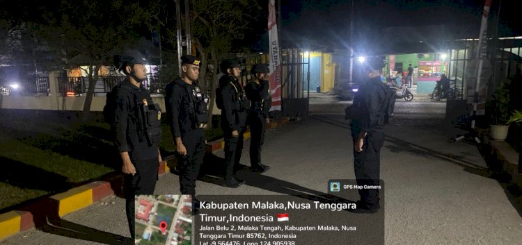 Patroli Presisi Samapta Polres Malaka Hadir Sepanjang Malam, Ciptakan Rasa Aman dan Ajak Masyarakat Jaga Kamtibmas