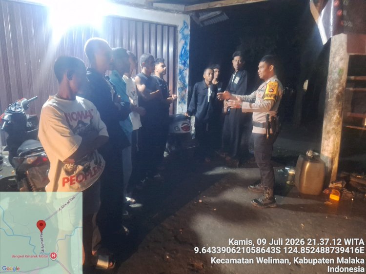 Patroli Dialogis Polsek Weliman Pererat Kedekatan Polri dengan Masyarakat, Kamtibmas Tetap Kondusif