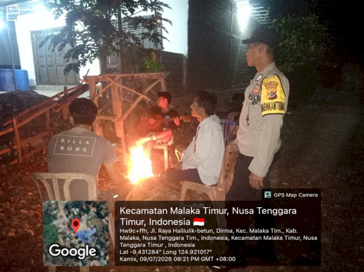 Polsek Malaka Timur Rangkul Masyarakat dan Pemuda Lewat Patroli Dialogis, Wujudkan Kamtibmas yang Kondusif
