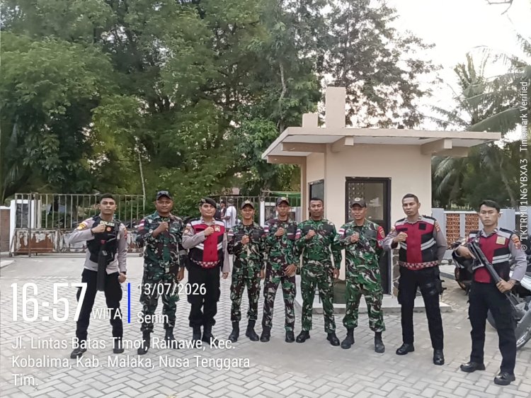 Jaga Sportivitas dan Keamanan, Sat Samapta Polres Malaka Amankan Jalannya Dansatgas Pamtas Cup 2026