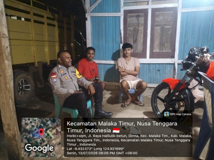 Patroli Dialogis dan KRYD Polsek Malaka Timur Perkuat Pencegahan Kejahatan di Tengah Masyarakat