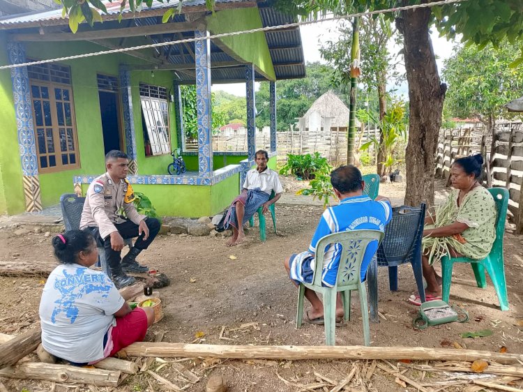 Bhabinkamtibmas Polsek Sasitamean Pererat Kemitraan dengan Warga Melalui Patroli dan Sambang
