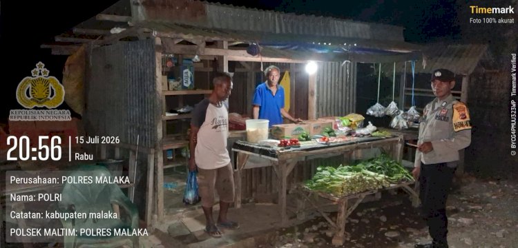 Melalui Patroli Dialogis, Polsek Malaka Timur Bangun Kesadaran Masyarakat Menjaga Keamanan Bersama