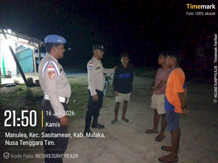 Patroli Dialogis Polsek Sasitamean, Polri Perkuat Pencegahan Curanmor dan Jaga Kondusivitas Kamtibmas