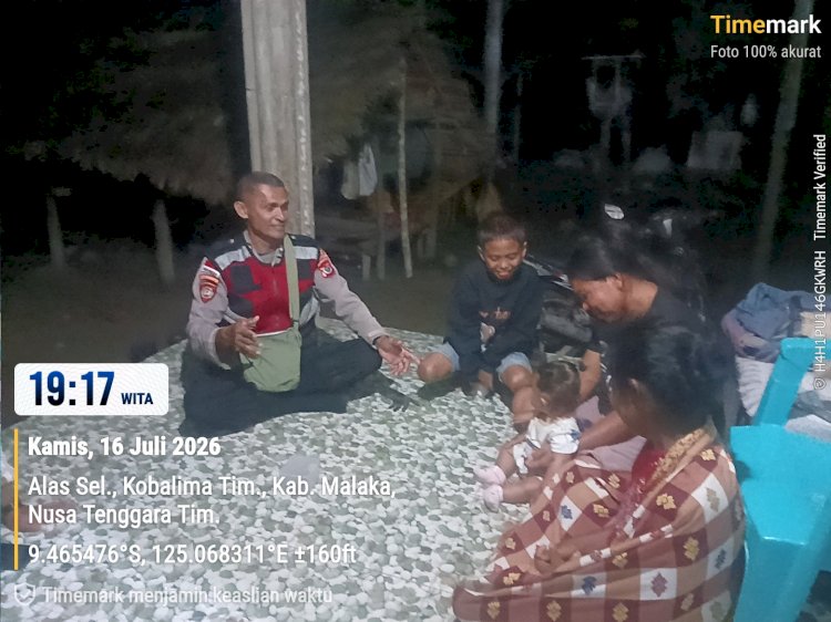 Satu Jam Menyapa Warga, Sejuta Makna Pengabdian: Patroli Humanis Polsek Kobalima Hadir Menjaga Kamtibmas