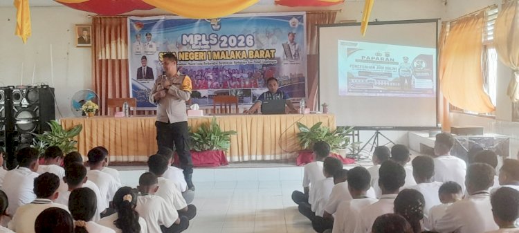 Bentengi Generasi Muda dari Judi Online dan NAPZA, Kapolsek Malaka Barat Jadi Narasumber MPLS Tingkat SMA