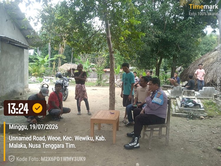 Patroli Siang Polsek Wewiku Hadirkan Rasa Aman, Warga Diajak Aktif Menjaga Kamtibmas