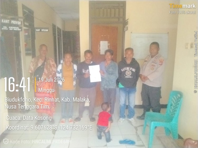 Sentuhan Humanis Polsek Rinhat, Mediasi Berakhir dengan Kesepakatan Damai Kedua Belah Pihak