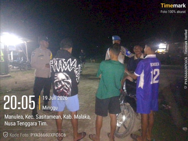 Sentuhan Humanis Polisi di Malam Hari, Polsek Sasitamean Bangun Kesadaran Warga Cegah Kejahatan Sejak Dini