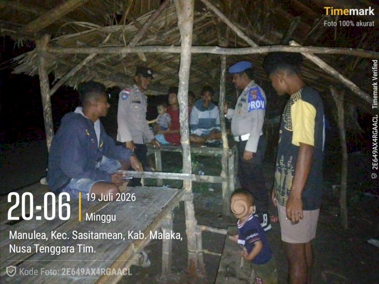 Polsek Sasitamean Perkuat Patroli Dialogis, Ajak Warga Bersama Cegah Curanmor dan Gangguan Kamtibmas