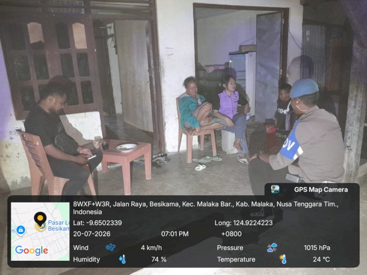 Patroli Dialogis Polsek Malaka Barat Perkuat Pencegahan Tawuran Remaja, Situasi Wilayah Tetap Kondusif