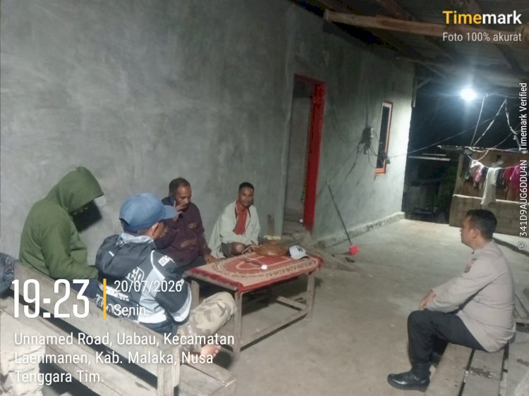 Patroli Dialogis Polsek Laenmanen Cegah Tawuran Remaja, Perkuat Kamtibmas di Wilayah Perbatasan