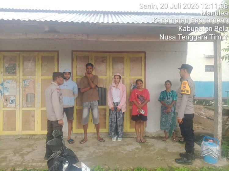 Patroli Humanis Polsek Sasitamean, Edukasi Warga Tingkatkan Kewaspadaan terhadap Curanmor