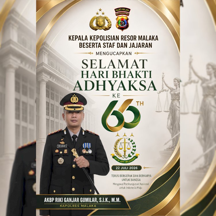 Polres Malaka Ucapkan Selamat Hari Bhakti Adhyaksa ke-65, Perkuat Sinergi Penegakan Hukum untuk Indonesia Maju